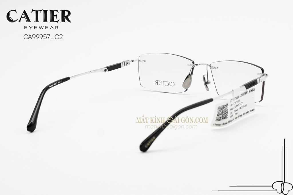 Gọng Kính Khoan Catier CA99957 C2 - Hình 4