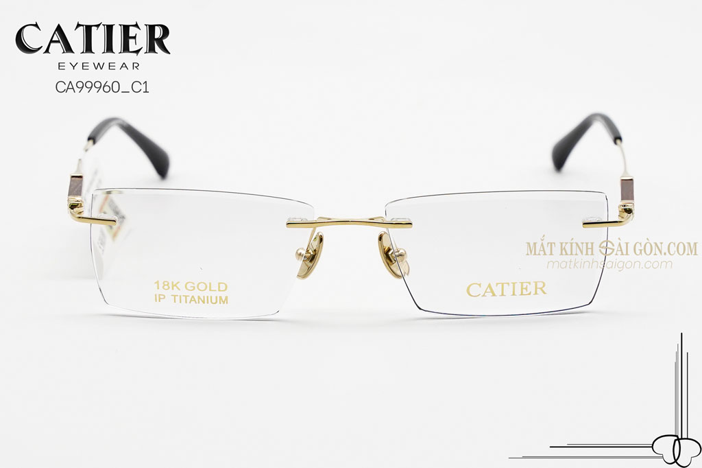 Gọng Kính Khoan Catier CA99960 C1 - Hình 3