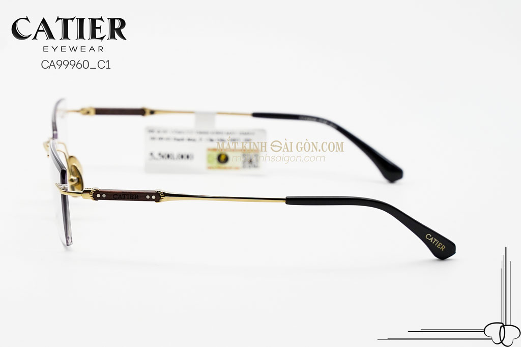 Gọng Kính Khoan Catier CA99960 C1 - Hình 8