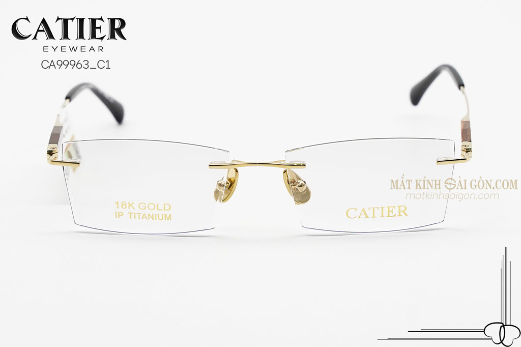 Gọng Kính Khoan Catier CA99963 C1 - Hình 3