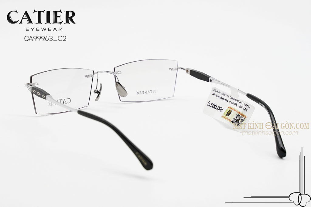 Gọng Kính Khoan Catier CA99963 C2 - Hình 5