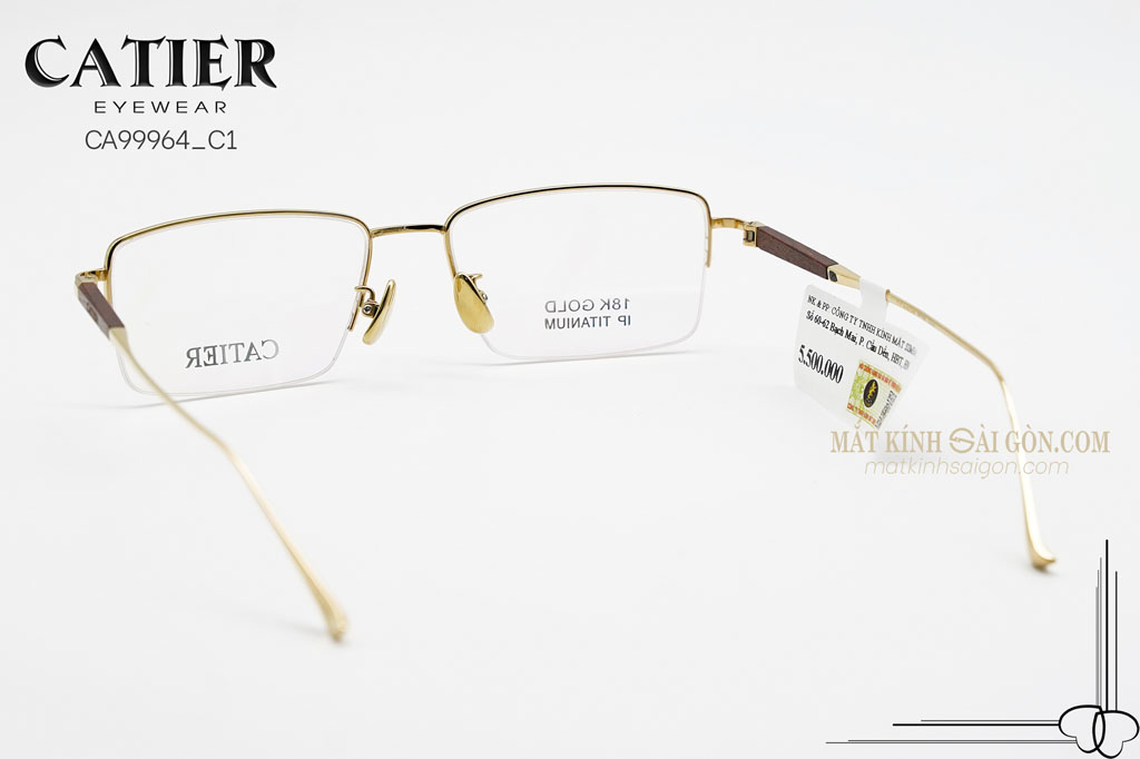 Gọng Kính Titanium Catier CA99964 C1 - Hình 5