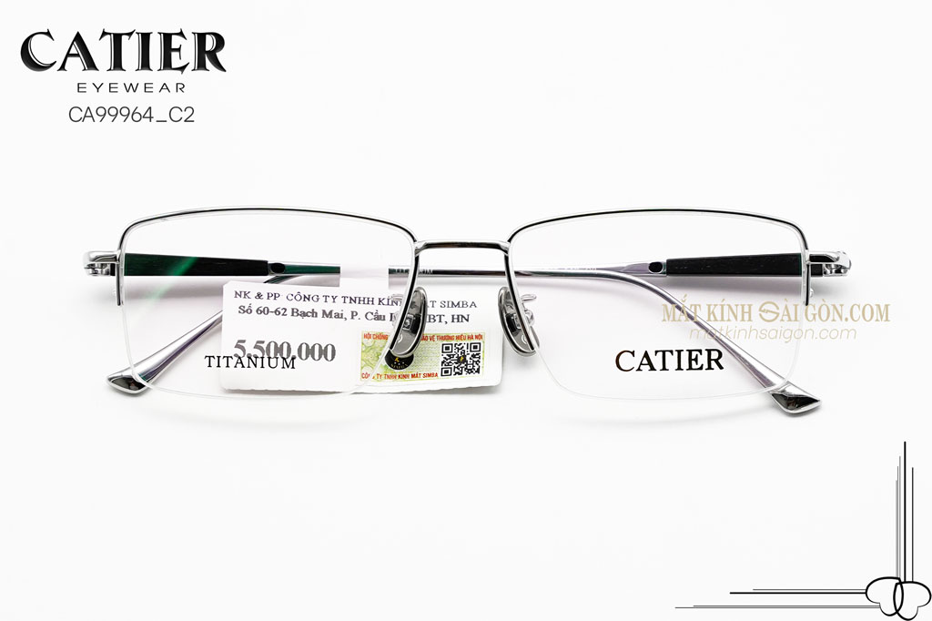 Gọng Kính Titanium Catier CA99964 C2 - Hover