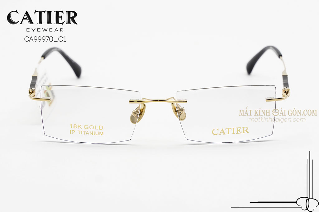Gọng Kính Titanium Catier CA99970 C1 - Hình 3