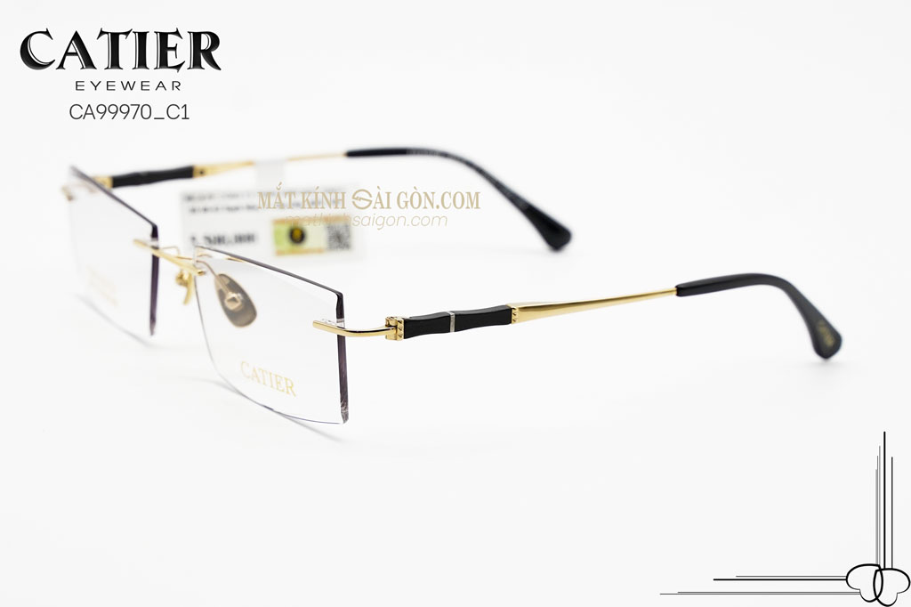 Gọng Kính Titanium Catier CA99970 C1 - Hình 6