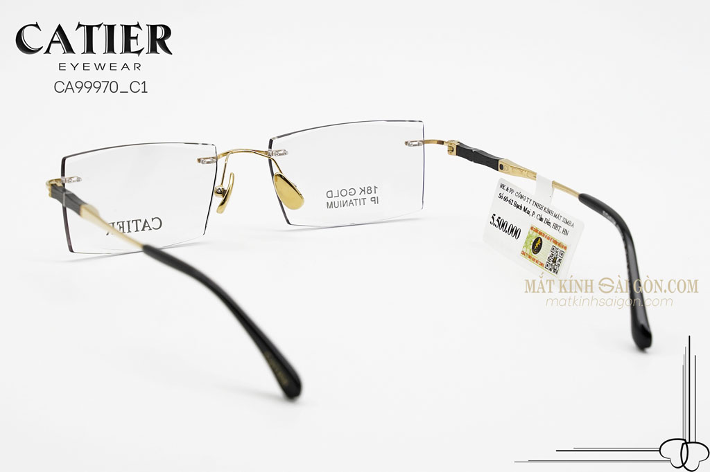 Gọng Kính Titanium Catier CA99970 C1 - Hình 4