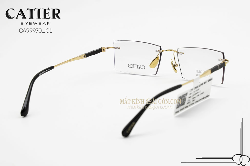 Gọng Kính Titanium Catier CA99970 C1 - Hình 5