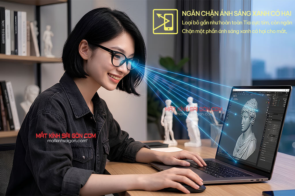 TRÒNG KÍNH CHEMI AEGIS 1.60 BỀN BỈ NHƯ MỚI - Hình 6