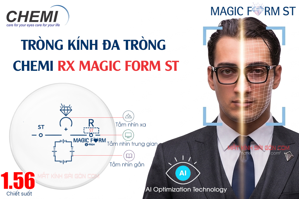 TRÒNG KÍNH ĐA TRÒNG CHEMI RX MAGIC FORM ST