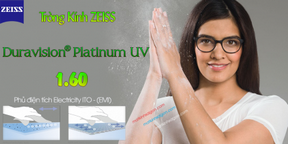 Tròng Kính ZEISS 1.60 Duravision Platinum UV