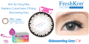 Kính Áp Tròng Freshkon Colors Fusion 3 Tháng Shimmering Grey C4