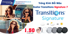 Tròng Kính Đổi Màu 1.50 Essilor Transitions Signature 7
